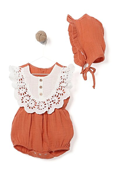 MiniKids Боди стил гащеризон ALINA модел тухла 92 (18-24 месеца)