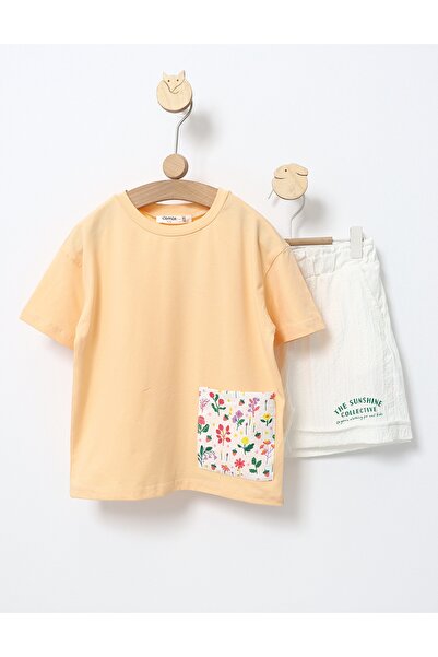 MiniKids Σετ 2 τεμαχίων Shine KIZ ανοιχτό πορτοκαλί 140 (9-10 ετών)