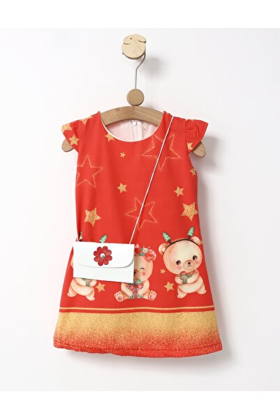 MiniKids Rochita ursuleti, model cu gentuta, rosu 116 (5-6 ani)