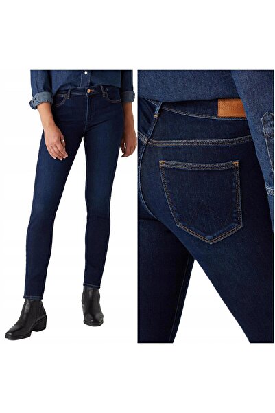 WRANGLER Blugi de damă, Wrangler, bumbac, lungime normală, fermoar, 5 buzunar...