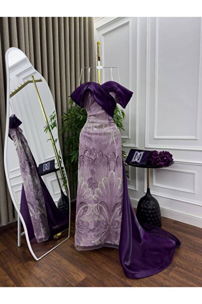 ranin Embroidered evening dress