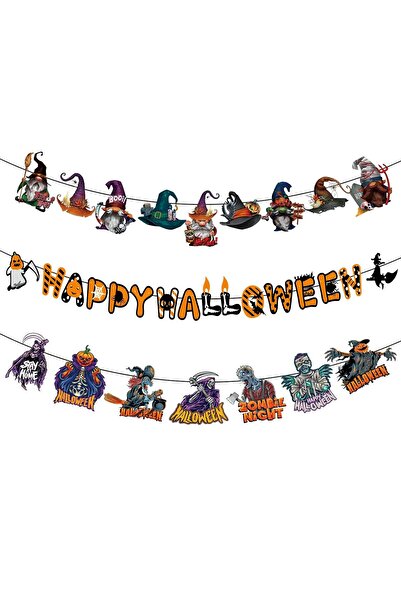 Other Ghirlanda Halloween - Set 3 Bannere Suspendate, Zombi si Vampiri, Harti...