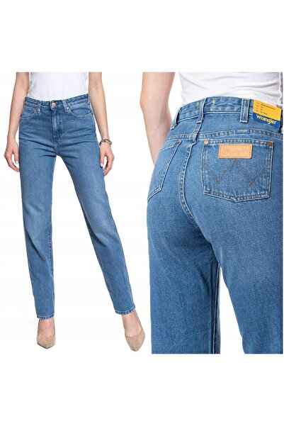 WRANGLER Blugi de damă, Wrangler, bumbac, lungime normală, fermoar, 5 buzunar...