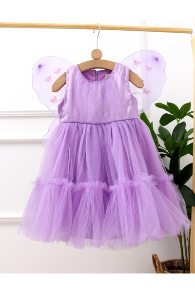 MiniKids Rochita Fantasy cu aripioare de fluturas mov 110 (4-5 ani)