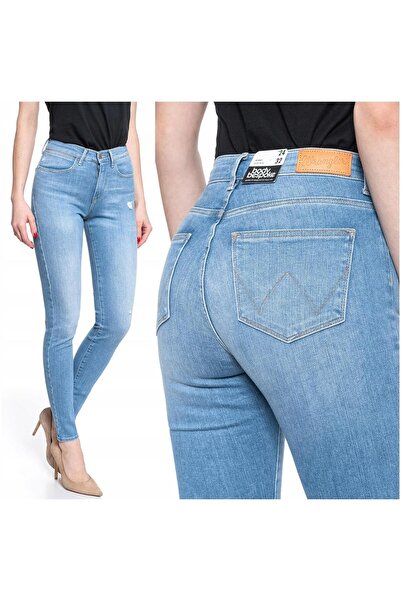 WRANGLER Blugi de damă, Wrangler, Skinny cu talie înaltă, 18903-184, Bumbac, ...