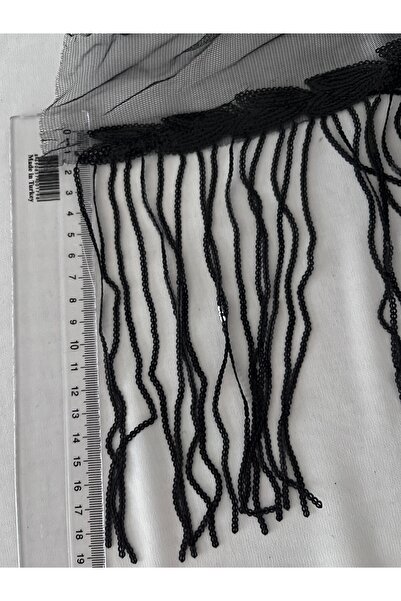 LE FANTASİA Sequin Sequined Shiny Tassel Fringe Ribbon - Length 15cm - 1Meter...