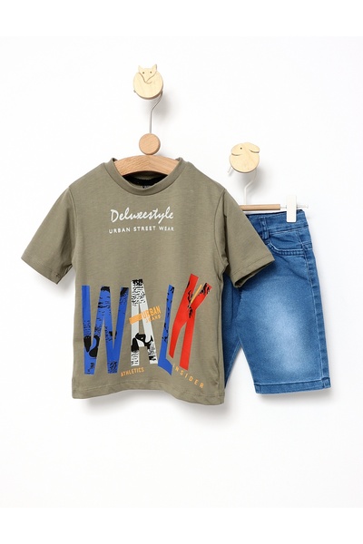 MiniKids Καλοκαιρινό κοστούμι Deluxe Style πράσινο 110 (4-5 ετών)