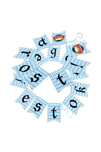 Other Set Bannere Oktoberfest - Decoratiuni din Hartie - 20x14 cm, Albastru s...