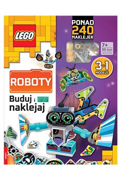 Other LEGO Build & Stick Robots Book + 52 Bricks