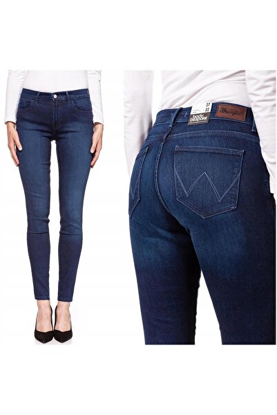 WRANGLER Blugi de damă, Wrangler, bumbac, lungime normală, fermoar, 5 buzunar...