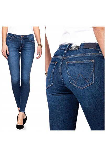 WRANGLER Blugi de damă, Wrangler, bumbac, lungime normală, fermoar, 5 buzunar...