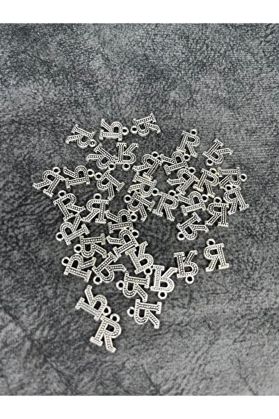 Mos Tespih 1 bucată litera R de culoare argintie, material pentru bijuterii, ...