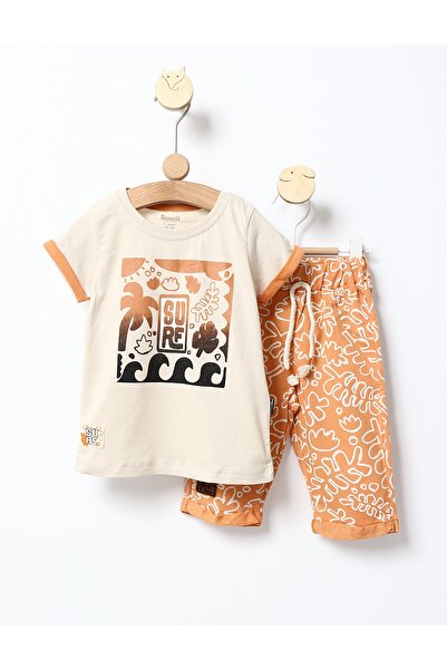 MiniKids Set vara Surf model cu caramiziu 116 (5-6 ani)