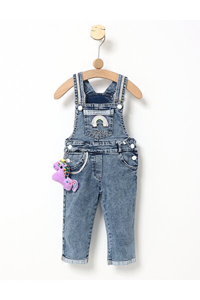 MiniKids Τζιν φόρμα με παιχνίδι μονόκερου σε μωβ χρώμα 110 (4-5 ετών)