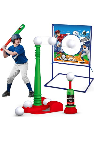 Other Kids Baseball Set with Launcher - Adjustable Height 29-50 cm, Plastic, ...