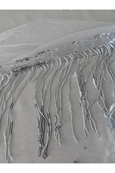 LE FANTASİA Sequin Sequined Shiny Tassel Fringe Ribbon - Length 15cm - 1Meter...