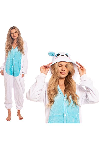 Other Women's Kigurumi Pajamas — Fluffy Onesie Costume with Patterned