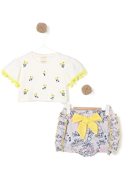 MiniKids Compleu STELLA model galben 104 (3-4 ani)