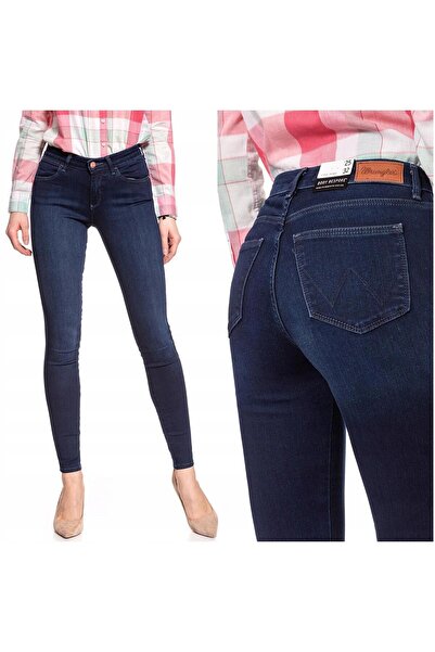 WRANGLER Blugi de damă, Wrangler, bumbac, lungime normală, fermoar, 5 buzunar...