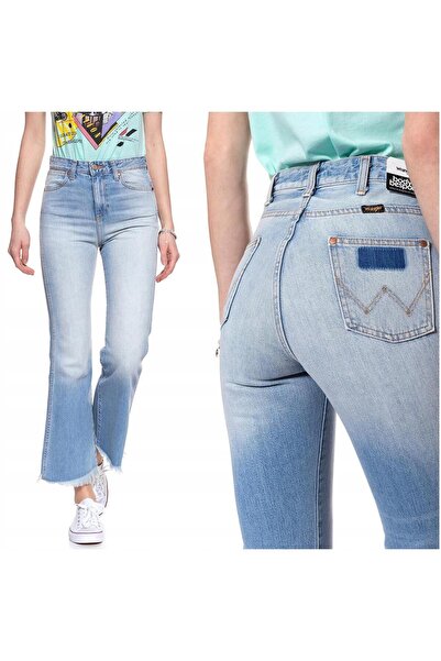 WRANGLER Blugi de damă, Wrangler, Retro Crop Flare, 11139-85, Bumbac, Lungi, ...