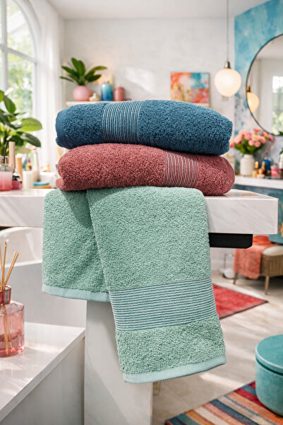 Pilloveland Trio Towel Set - 50 X 85 cm Hand and Face Towel Set