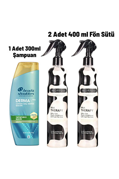 Head & Shoulders DermaXPro Yatıştırıcı Şampuan 300 ml + MorfoseMilk Therapy Ç...