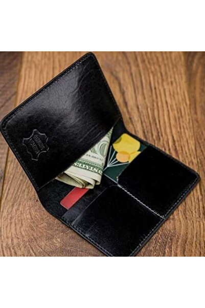 Gregorio Black Leather Card Holder
