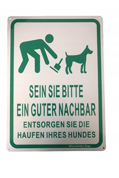 Other Warning Sign - UV Resistant Aluminum, 25x35 cm, German Language, Set of...