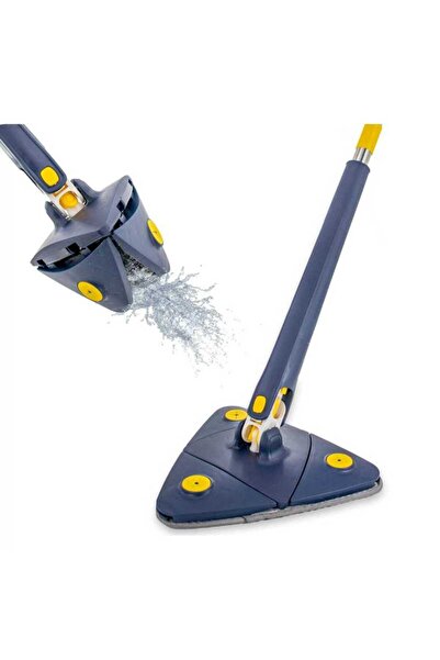 O.M.D Rotating Triangular Mop 360° with Wringer, Microfiber Cloth