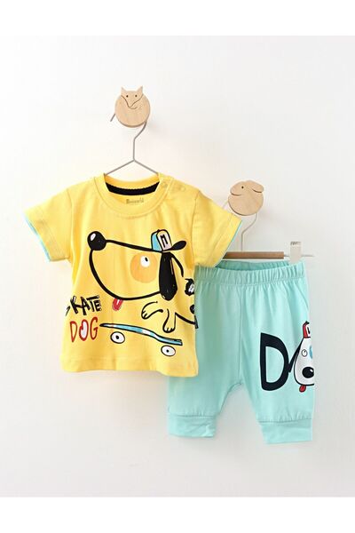 MiniKids Set Skate Dog model galben 92(18-24 luni)