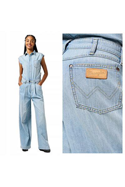 WRANGLER Blugi de damă, Wrangler, bumbac, lungime normală, fermoar, 5 buzunar...