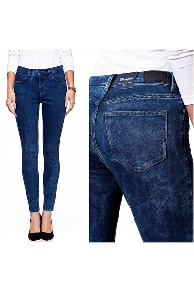 WRANGLER Blugi de damă, Wrangler, bumbac, lungime normală, fermoar, 5 buzunar...