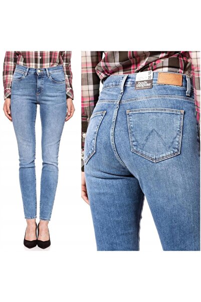 WRANGLER Blugi de damă, Wrangler, Skinny cu talie înaltă, 10625-184, Bumbac, ...