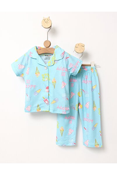 MiniKids Пижама за момичета Be Happy сладолед 122 (6-7 години)