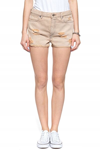 WRANGLER Blugi crop de damă, Wrangler, bumbac, bej, mărimea S