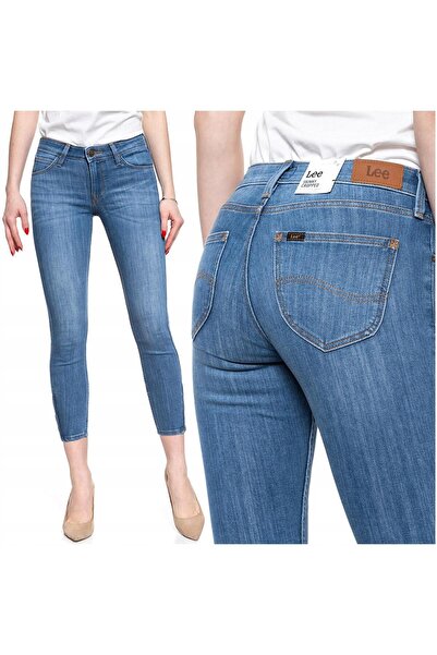 Lee Women's Jeans, Lee, Cotton, Shorts, Zipper, 5 Pockets, Blue, 27/31