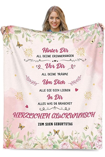 Other 50th Anniversary Blanket for Women - Soft and Warm, Creative Print - 13...