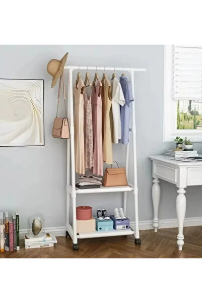 OEM Set 2 Suporturi Triunghi pentru Haine cu Umerase si 2 Rafturi Inferioare ...