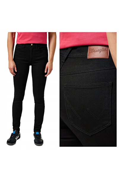 WRANGLER Blugi de damă, Wrangler, bumbac, lungime normală, fermoar, 5 buzunar...