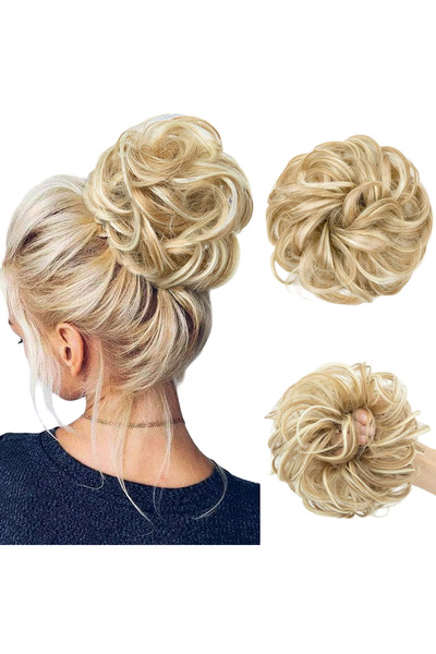 Other Synthetic Hair Ponytail - Wavy Ponytail with Stretchy, Look, 55g, Blonde