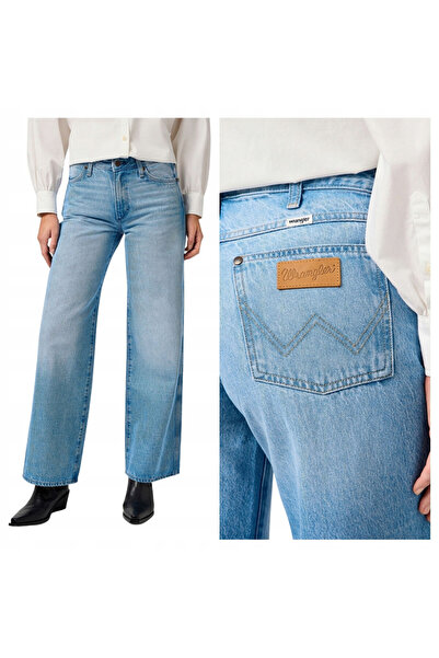 WRANGLER Blugi de damă, Wrangler, bumbac, lungime normală, fermoar, 5 buzunar...