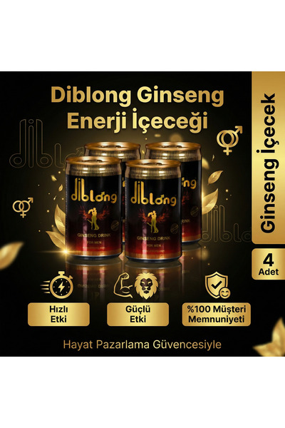 Diblong Ginsengli Enerji İçeceği – 4 Adet Avantaj Paketi (Gizli Gönderim)