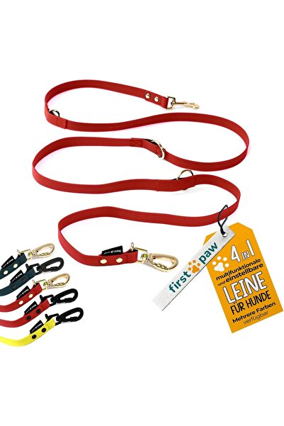 Other Adjustable Dog Leash - FIRSTPAW, Padded PP Tape, 4 Lengths, 2 m, Red