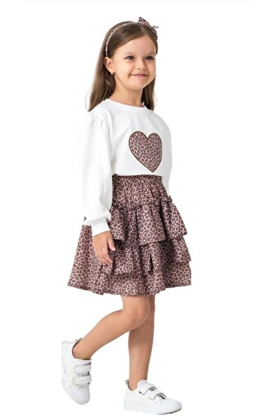 BEGONYA BEBECE KIDS Girls' Festive Skirt T-Shirt Set Seasonal