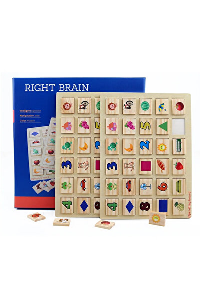 smile toys Joc Educativ de Memorie din Lemn – Dezvolta Concentrarea si Inteli...