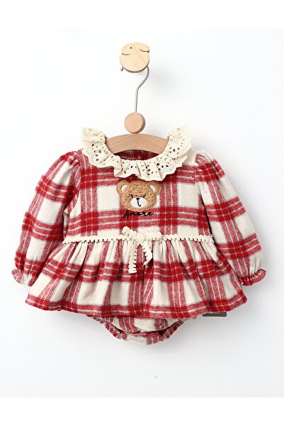 MiniKids Rochita stil Body Ursulet model rosu