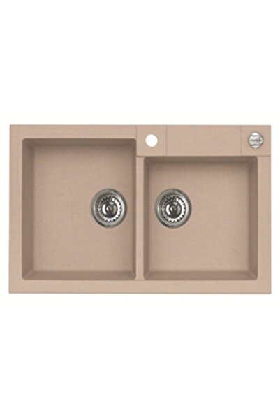 Alveus Algranit ROCK90A55 kitchen sink, 780*480 mm, Composite material, Beige