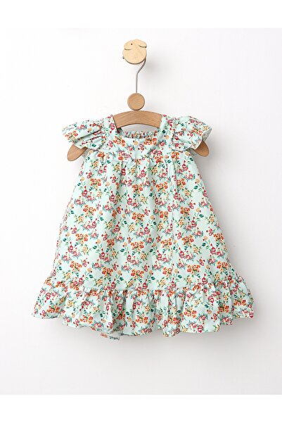MiniKids Φόρεμα με φλοράλ σχέδιο Σαρδηνίας, πράσινο μοντέλο 110 (4-5 ετών)