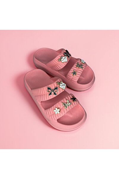 İpek Women's Double-Strap Lightweight Sole Beach Pool Daily Home Slippers wit...