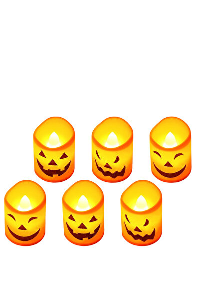 Other Set 6 Lumânări LED Halloween - Plastic, Dovleac Jack-o'-Lantern - Porto...